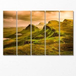 Mount Queering at Sunset UK Canvas Print 5 Panels / 36x24 inches