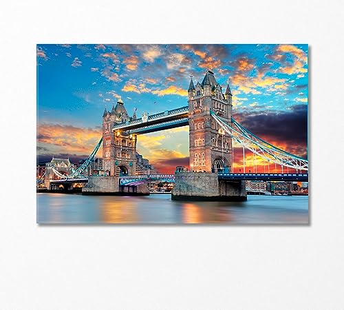 Tower Bridge in London UK Canvas Print 5 Panels / 36x24 inches