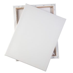 iDIY Stretched Canvas Board 11 x 14 (Set of 8) 5/8" - Classic White Blank, Pre Primed for Oils or Acrylics, 100% Cotton, Acid Free - Professional Grade for Painting or Art Project, Craft, Mixed Media