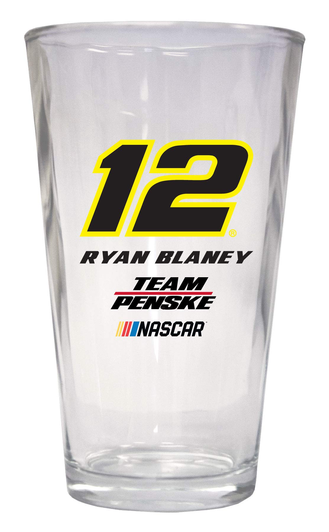 R and R Imports Ryan Blaney #12 Officially Licensed NASCAR Pint Glass New for 2020