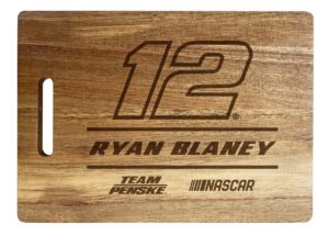 #12 ryan blaney nascar officially licensed engraved wooden cutting board