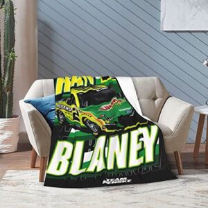 Ryan Blaney 12 All Season Fleece Blanket Throw Ultra Soft Flannel Blanket Digital Printed Premium Fluffy Microfiber Fleece 50"x40"