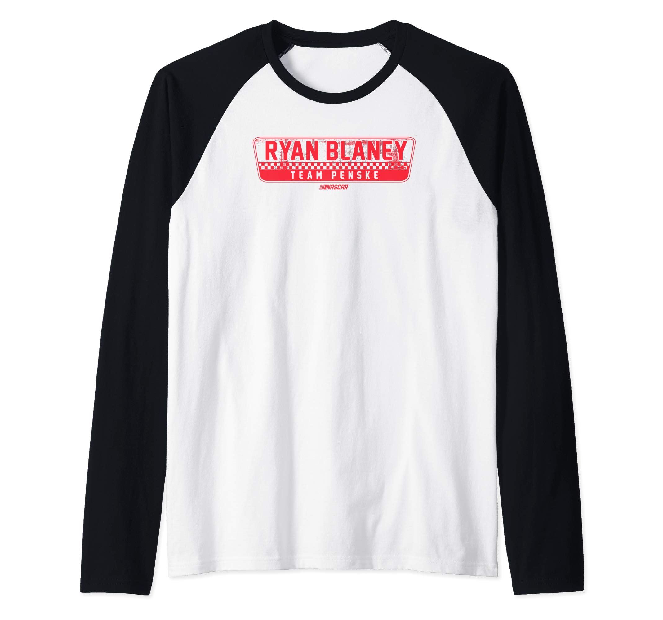 NASCAR - Ryan Blaney - Distressed Stamp Raglan Baseball Tee