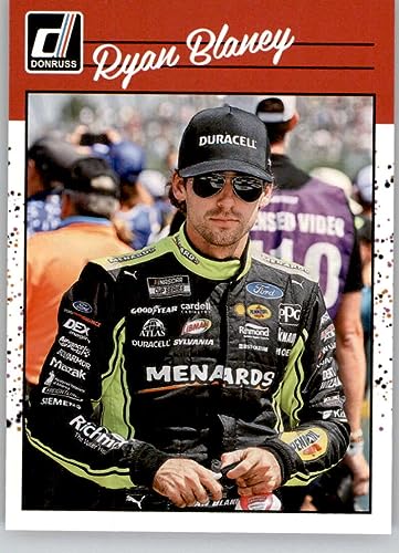 2023 Donruss Racing #133 Ryan Blaney Retro 1990 Official NASCAR Trading Card in Raw (NM or Better) Condition