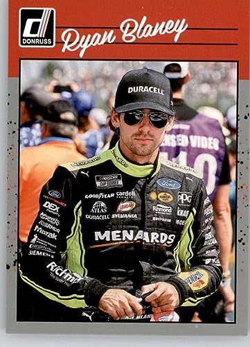 2023 Donruss Silver Racing #133 Ryan Blaney Retro 1990 Official NASCAR Racing Trading Card in Raw (NM or Better) Condition