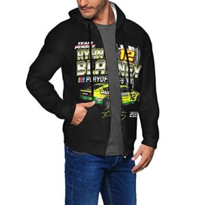 ASFRSH Ryan Blaney 12 Hoodies Zip Up Sweatshirts Thick Coats Hooded Jacket Hoodie Unisex Print Coat Jacket