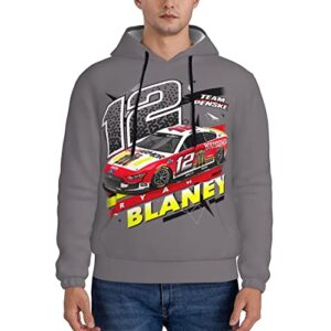 ASFRSH Ryan Blaney 12 Men'S Pullover Hoodie Casual Hooded Sweatshirt Best Hoodies Sportswear Tracksuit With Pocket