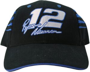 nascar ryan newman vintage series #12" alltel hat cap black