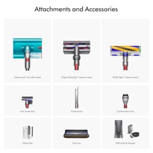 Dyson V15s Detect Submarine​, Bagless, Yellow/Nickel