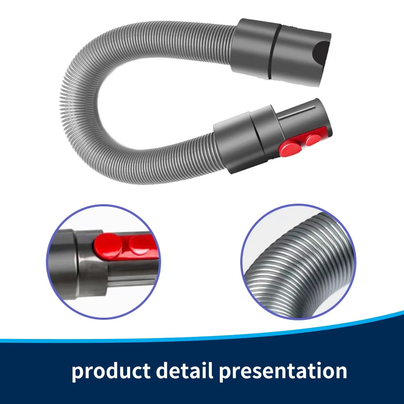 Flexible Extension Hose Attachment for Dyson V7 V8 V10 V11 V15 Cordless Stick Vacuum Cleaner Accessory and Vacuum Attachment Accessories。