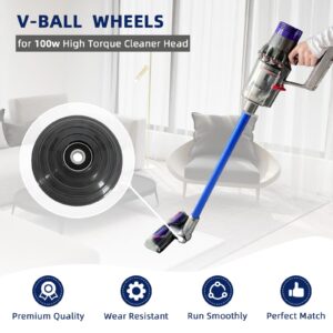 Ball Wheel Replacement Parts for Dyson V10 V11 V15 Gen5 Outsize Vacuum Cleaner 100W High Torque Cleaner Head No. 970100-05