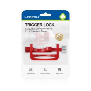 lanmu trigger lock compatible with dyson v6 v7 v8 v10 v11 v15 detect absolute animal motorhead vacuum cleaner, power button attachments, free your finger (not for outsize)