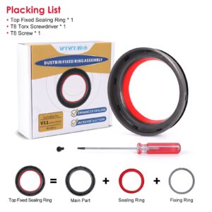 Dust Bin Top Fixed Sealing Ring Replacement for Dyson V11 V15 SV14 SV15 SV22 Vacuum Cleaner Dust Bucket/Dirt Cup Replacement Parts, Vacuum Cleaner Repair Accessories