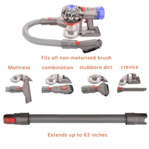 Fullclean Extension Hose and Crevice Tool Compatible with Dyson Gen 5 V15 V12 V11 V10 V7 V8 Absolute Detect Torque Drive Cyclone Cordless Handheld Vacuum Cleaner