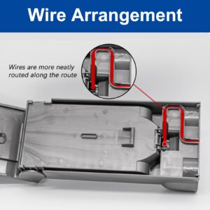 Garbage fighter Vacuum Docking Station Replacement - Wall Mounted Accessories Bracket Compatible with Dyson V11 V15 Vacuum Cleaner Only Part No. 970011-01/970011-02