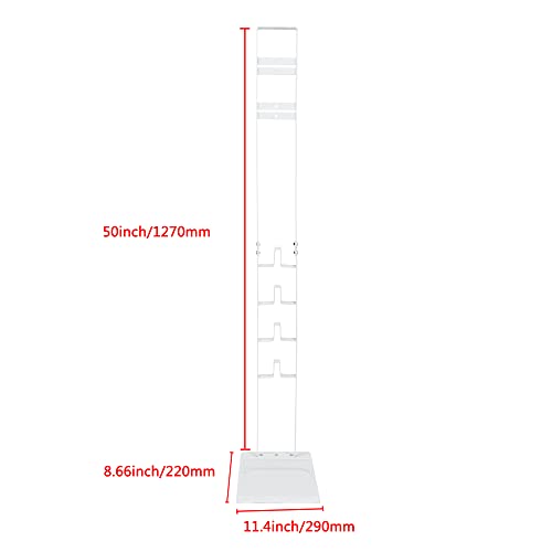 IZSOHHOME Vacuum Stand for Dyson,Handheld V15 V11 V10 V8 V7 V6 DC30 DC31 DC34 DC35 DC58 DC59 DC62 Cordless Vacuum Cleaners,Stable Metal Storage Bracket Holder(White)