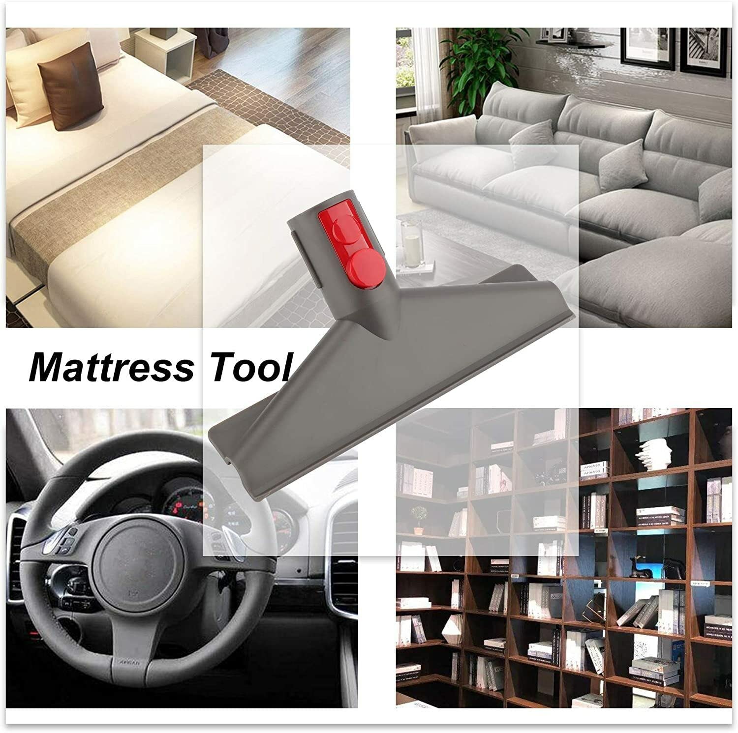 AOMUCH Mattress Sofa Tool Absolute Cyclone+Quick Release Wide Nozzle Tool is compatible with Dyson V15, V11, V10, V8, and V7