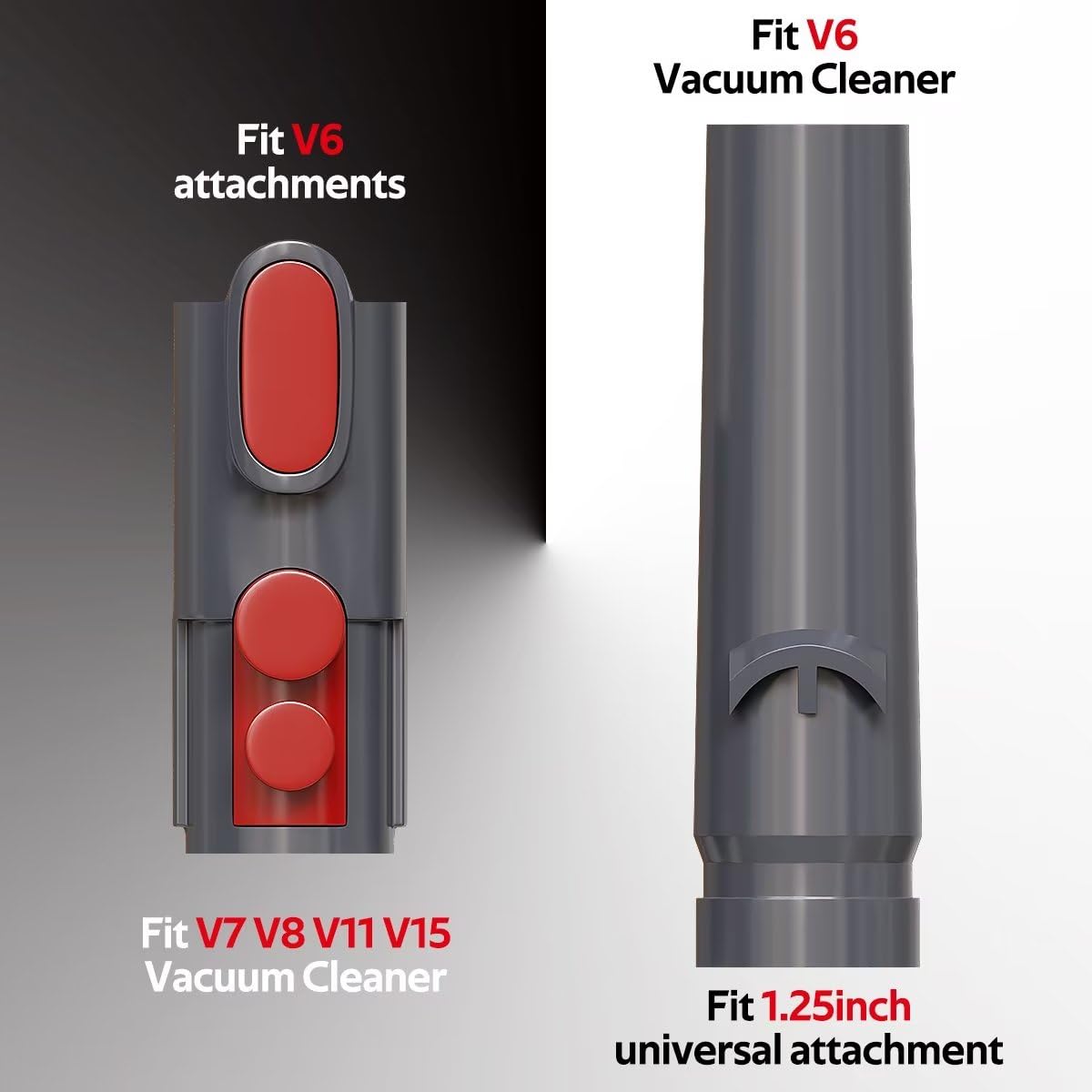 Vacuum Attachments Kit for Dyson V15 V12 V11 V10 V7 V8, Upgrade Your Cleaning Game with Our Flexible Extension Hose & Vacuum Attachments