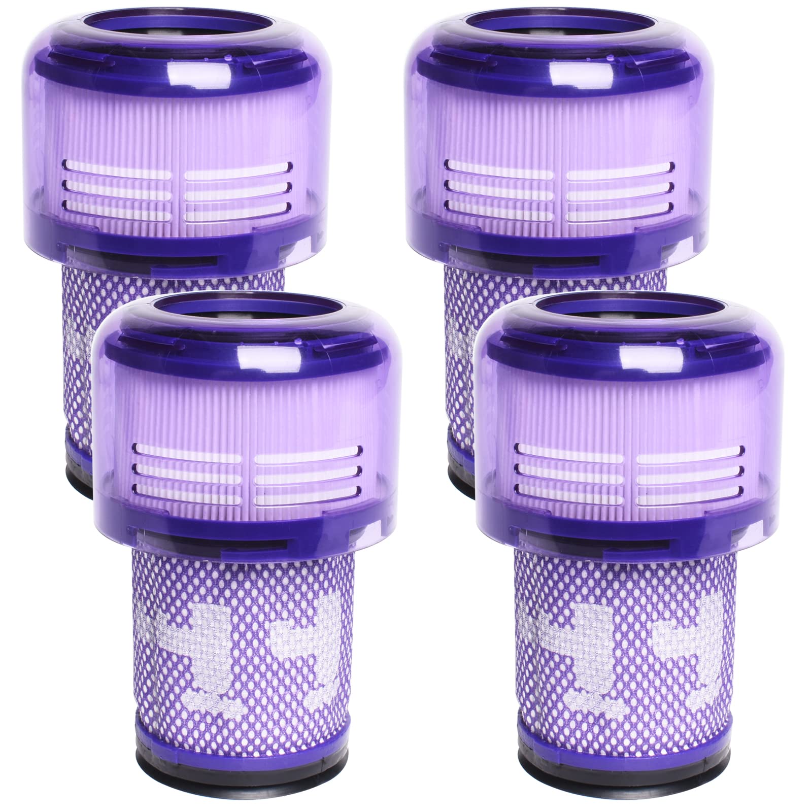 4-PACK Filter Replacements for Dyson V12 Detect Slim Cordless Vacuum and V12 Slim Vacuums - Comparable to Part 971517-01 (Excludes SV12 & V15 Vacuum Models)