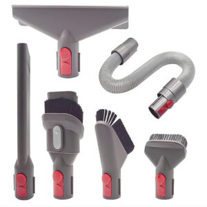 Attachments Kit for Dyson Vacuum GEN5 G5 V15 V11 V10 V8 V7 Absolute Detect Animal Outsize Cyclones Cordless Stick Vacuum Cleaner, Accessories Bundle Replacement Brush Tools & Extension Hose (6 in 1)