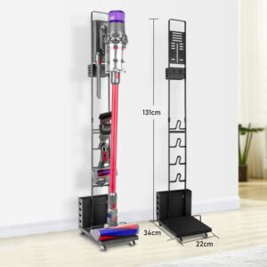 ESEOE Stand Holder for Dyson V7 V8 V10 V11 V12 V15 SV22 Cordless Stick Vacuum Cleaner Storage Stands Floor Docking Station Vacuum Accessories Stable Metal Storage Bracket Organizer Rack