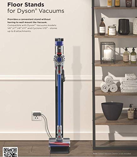 Mount Plus MP-HAB2 Premier Aluminum Storage Stand Dock Dockings Station Made for Dyson V15 V12 V11 V10 V8 V7 V6 Cordless Stick Vacuum Cleaner, Stable Metal Storage Bracket Organizer Rack