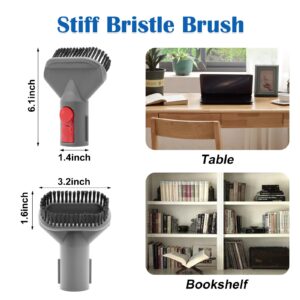 Brush Attachment Kit for Dyson V15 V11 V10 V8 V7,Vacuum Cleaner Accessories Including Mattress Cleaner,Combination Tool,Crevice Tool,Soft Dusting Brush