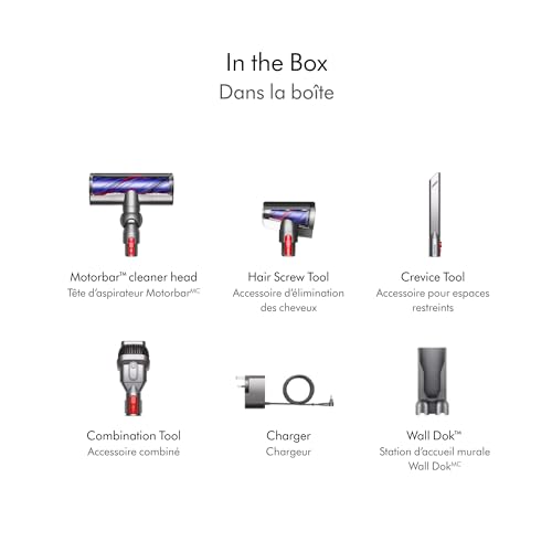 Dyson V11 Cordless Stick Vaccum, Large, Nickel/Blue