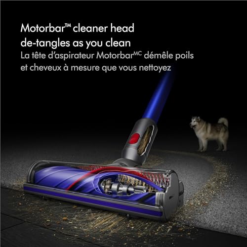 Dyson V11 Cordless Stick Vaccum, Large, Nickel/Blue