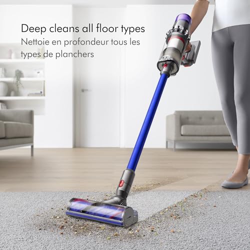 Dyson V11 Cordless Stick Vaccum, Large, Nickel/Blue