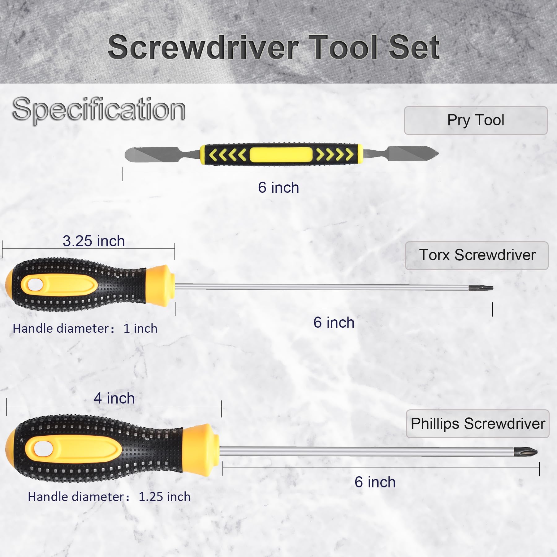 SKZIRI 3in1 Screwdriver Tool Set for Dyson V6 V7 V8 V10 V11 V15 Vacuum Cleaners Disassembly Maintenance Cleaning and Repair