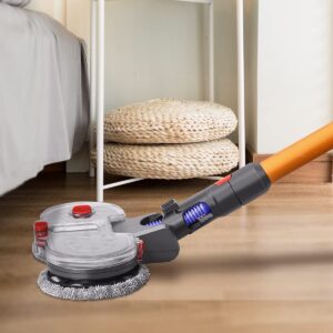 FUNTECK Electric Mop Attachment for Dyson V7 V8 V10 V11 V15 Vacuum Cleaners, Including Detachable Water Tank and Mop Pads