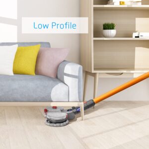 FUNTECK Electric Mop Attachment for Dyson V7 V8 V10 V11 V15 Vacuum Cleaners, Including Detachable Water Tank and Mop Pads