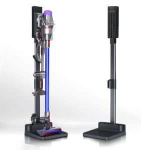 vacuum stand for dyson,compatible with dyson v6 v7 v8 v10 v11 v12 v15 sv18 sv21 cordless vacuum cleaners, with 6-8 accessories storage space