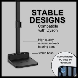 Vacuum Stand for Dyson,Compatible with Dyson V6 V7 V8 V10 V11 V12 V15 SV18 SV21 Cordless Vacuum Cleaners, with 6-8 Accessories Storage Space