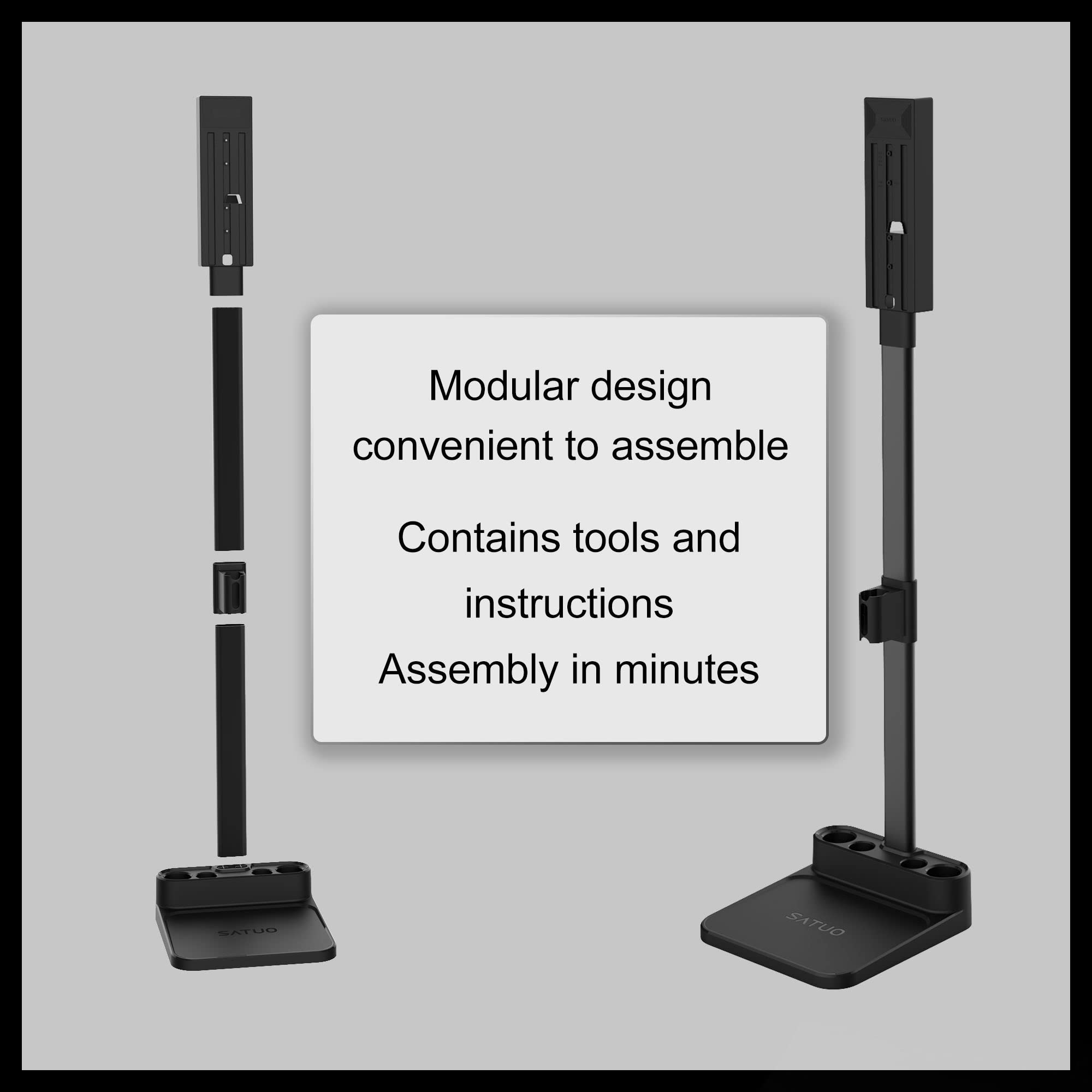 Vacuum Stand for Dyson,Compatible with Dyson V6 V7 V8 V10 V11 V12 V15 SV18 SV21 Cordless Vacuum Cleaners, with 6-8 Accessories Storage Space