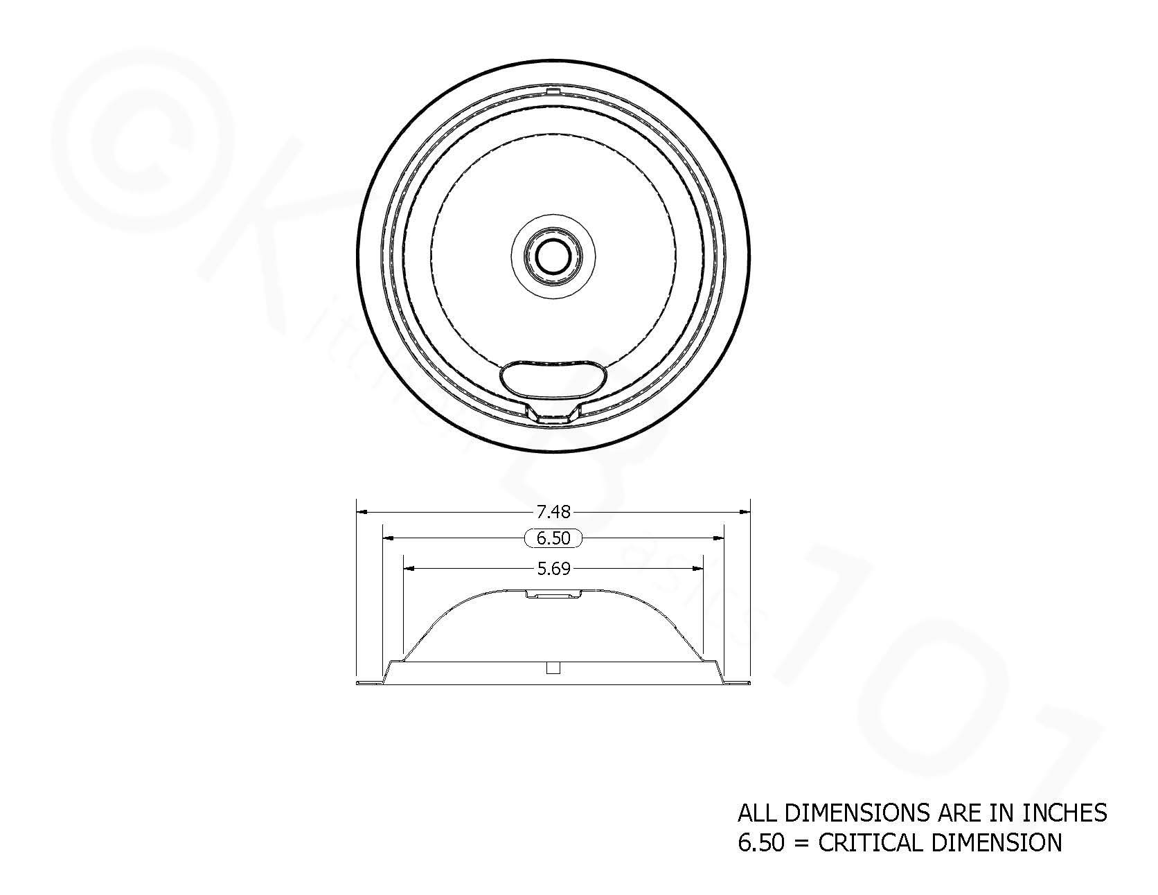 KITCHEN BASICS 101 Made in the USA 316048413 & 316048414 Range Burner Chrome Drip Pans Replacement for Frigidaire Kenmore Electric Stove w/Locking Slots, 2 Small 6-Inch & 2 Large 8-Inch Pans, 4 Pack