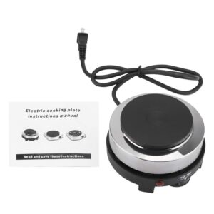 Electric Stove Burners, Mini Hot Plate, 110V Hot Plates for Cooking, Multifunctional Countertop Burner for Cooking 500W Electric Mini Stove Hot Plate Home Heater for Kitchen Camping (US Plug )