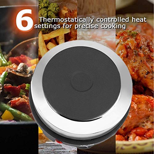 Electric Stove Burners, Mini Hot Plate, 110V Hot Plates for Cooking, Multifunctional Countertop Burner for Cooking 500W Electric Mini Stove Hot Plate Home Heater for Kitchen Camping (US Plug )