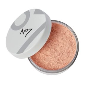 no7 flawless finish loose powder - medium rich - loose finishing powder - makeup setting powder with matte finish for all skin tones - all skin types including oily skin