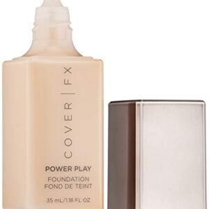 Cover FX Power Play Foundation: Full Coverage, Waterproof, Sweat-proof and Transfer-Proof Liquid Foundation For All Skin Types N35, 1.18 fl. oz.