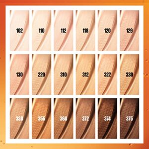 Maybelline Super Stay Up to 24HR Skin Tint, Radiant Light-to-Medium Coverage Foundation, Makeup Infused With Vitamin C, 310, 1 Count