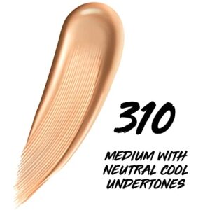 Maybelline Super Stay Up to 24HR Skin Tint, Radiant Light-to-Medium Coverage Foundation, Makeup Infused With Vitamin C, 310, 1 Count