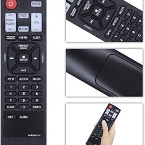 New AKB73655761 Replacement Remote Control fit for LG Mini Hi-Fi System Cms4550w CM4560 CJS45W CJ65 CJS65F CJ45 CJS45F FH6 CJ98 NJ98F CK43 CKD43F CK56 CKS57F Cms4550f