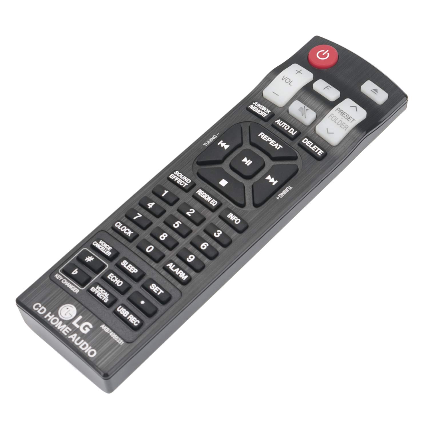 WINFLIK New AKB74955331 Remote Control Compatible with LG Mini Hi-Fi System CJ65 CJS65F CJ45 CJS45F FH6 CJ98 NJ98F CJS98F OJ98