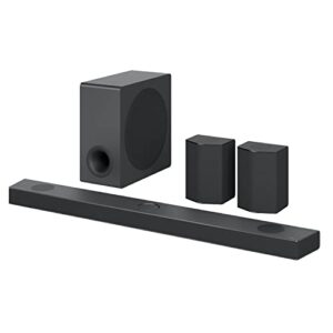 lg sound bar with surround speakers s95qr - 9.1.5 channel, 810 watts output, home theater audio with dolby atmos, dts:x, and imax enhanced, black