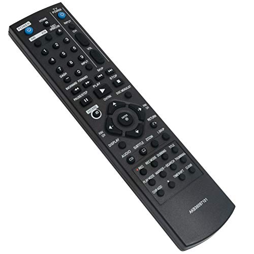 AKB36097101 Replace Remote Control for LG DVD VCR Recorder RC897T RC797T RC389H RC700N