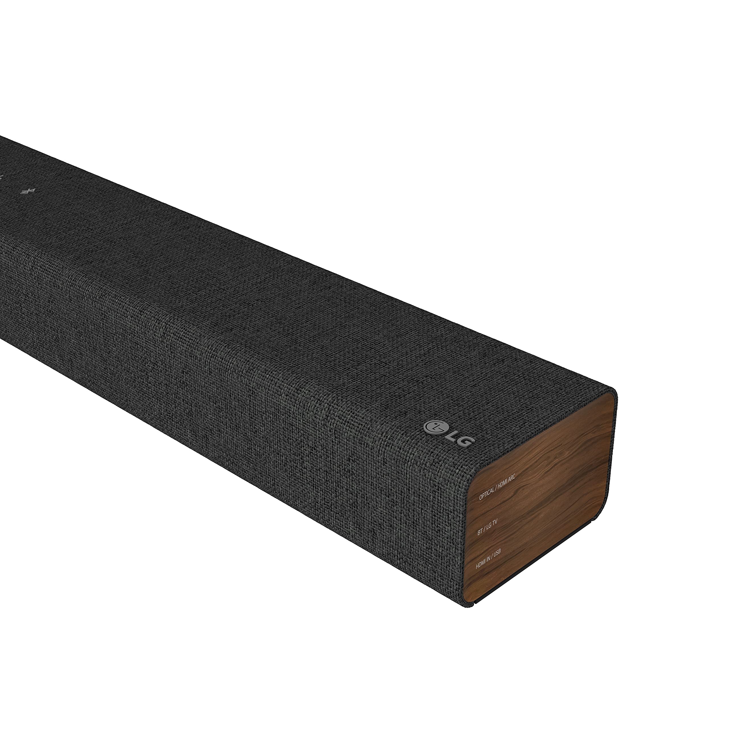 LG SP2 2.1 Channel 100W Sound Bar with Built-in Subwoofer in Fabric Wrapped Design – Black