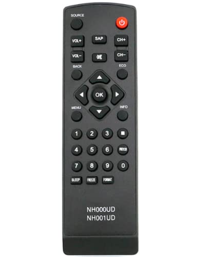 NH000UD NH001UD Replace Remote Control for Emerson TV Remote and for Sylvania TV Remote LC220SL1 LC190SL1 LC320SL1 LC320SLX LC195SLX LC190EM1 LC190EM2 LC195EMX LC220EM1 LC220EM2 LC260EM1 LC260EM2