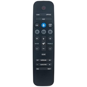 996580000536 Replace Remote Control Suitable for Philips Sound Bar 2000 3000 Series Speaker System HTL3110B HTL3110B/F7 HTL3110B/79 HTL3110B/12 HTL3110B/05 HTL3140 HTL3140B HTL3140S HTL2163B